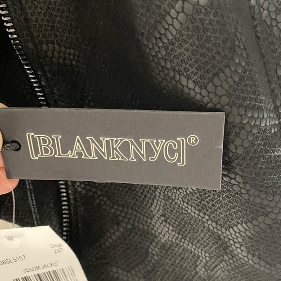 Blanknyc faux leather drape jacket venom NWT - Picture 9 of 11